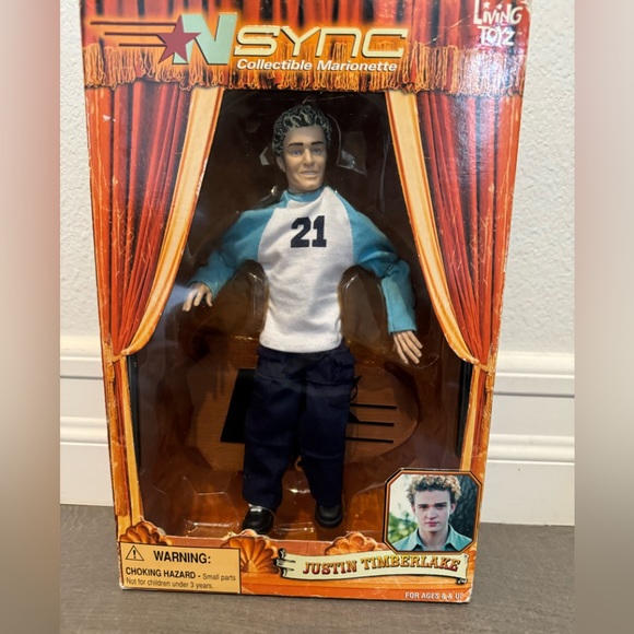 NSYNC Justin Timberlake Collectible Marionette Doll In Box Not Opened - Picture 2 of 11